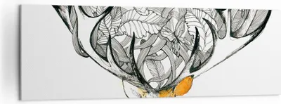 Produktbild von Bild auf Leinwand - Leinwandbild - Lieber Wilde Blumen Wald - 160x50cm - Wand Bild - Wanddeko - Leinwanddruck - Bilder - Kunstdruck - Wanddekoration - Leinwand bilder - Wandkunst - AB160x50-3111