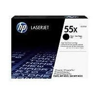 Image de HP 55X Black LJ Toner Cart, CE255X (12,500 pages)