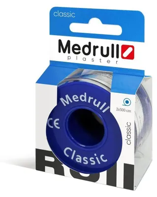 Obrázek produktu pro Fixační náplast z netkané textilie, bílá, role 5 m x 2 cm
