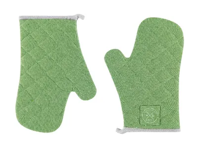 Image de Gants De Cuisine Pistache Witloft Protection Thermique, Coton Recyclé - Witloft