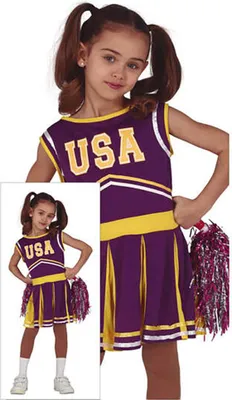 Produktbild von Guirca Cheerleader-kostüm  7-9 Years  7-9 Years