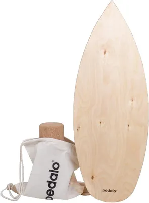 Imagen del producto de Tabla de equilibrio Pur I Tabla de equilibrio de madera I Rodillo de corcho I Coordinación I Entrenamiento