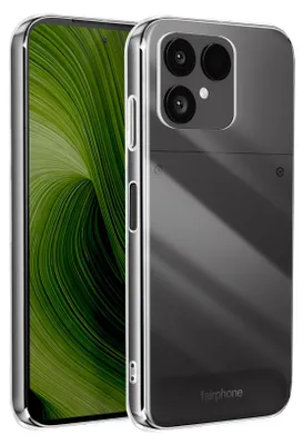 Obrázek produktu pro Avizar, kryt Fairphone 6 silikonový nárazuvzdorný Přesně padnoucí s výřezy, průhledný