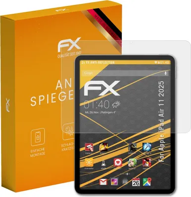 Produktbild von atFoliX FX-Antireflex 2x Schutzfolie kompatibel mit Apple iPad Air 11 (2025) Displayfolie