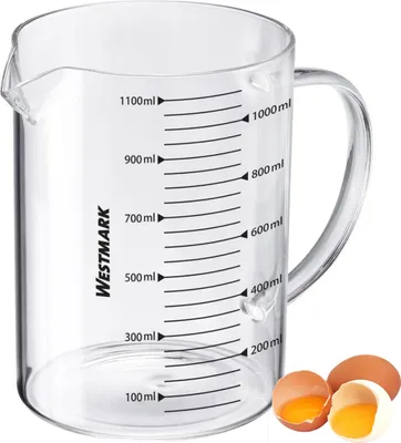 Image de Westmark Verseuse graduée, verre, 1,1 L, poignée fermée, 30672260