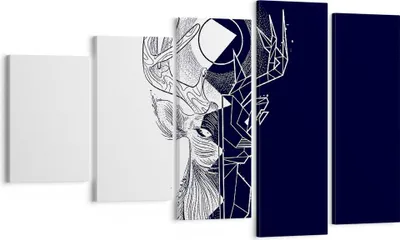 Produktbild von Bild auf Leinwand - Leinwandbild - Abstraktion modern - 100x60cm - Wand Bild - Wanddeko - Leinwanddruck - Bilder - Kunstdruck - Wanddekoration - Leinwand bilder - Wandkunst - EG100x60-4059