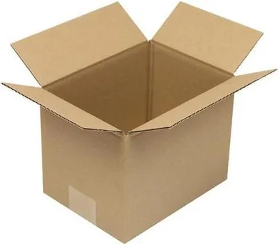 Produktbild von Faltkarton 1-wellig Höhenrillung Maße200x150x150mm Qualität1.20 B braun TRANSPAK