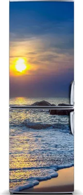 Produktbild von Tulup Kühlschrankdekoration - Magnetmatte - 60 cm x 180 cm - Magnet auf dem Kühlschrank - Sonnenuntergang Am Strand