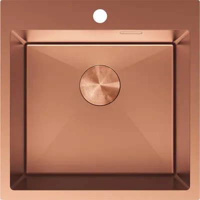 Immagine prodotto di Mexen Solix lavello in acciaio inossidabile 1-vasca 500 x 500 mm, rame - 6407501000-65