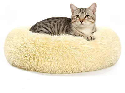 Obrázok produktu pre Pelieška pre mačky, mäkká, okrúhla, priemer 60 cm, umývateľná, vhodná aj pre malé psy