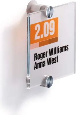 Image de DURABLE Plaque de porte CRYSTAL SIGN® 105x105 mm, Transparent, 482019