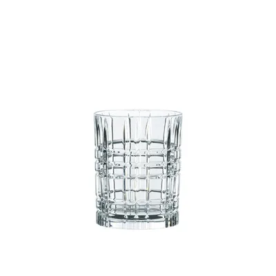Zdjęcie produktu dla Nachtmann Square Whisky Ice Cube Set 2 szklanki do whisky + 1 foremka do kostek lodu