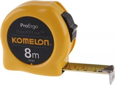 Produktbild von Bleimaßband KOMELON Typ 74N 8m x 25mm - Bremse mit Anschlag, leichter Bandvorschub - Packung mit 1 Stück