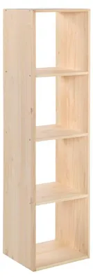Produktbild von Astigarraga Kit Line Dinamic | Modulares Regal Würfel Holzregal,Fächer:4x1 (140x36,2x33cm)