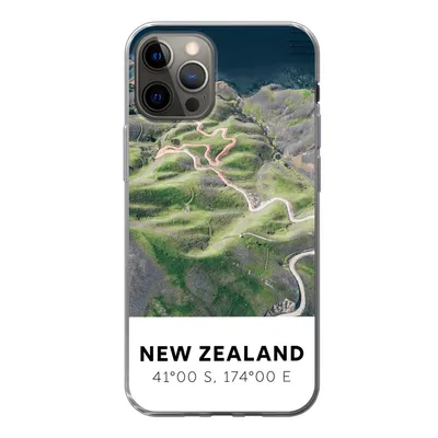 Produktbild von MuchoWow® Handyhülle Schutzhülle Hülle für iPhone 13 Pro Neuseeland - Wasser - Grün - Strand Silikon Softcase Handy Hülle - Handy-Tasche