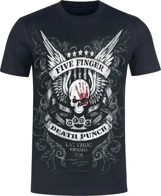 Produktbild von Five Finger Death Punch T-Shirt Herren No Regrets - Heavyweight schwarz S