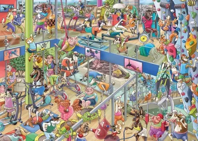 Obrázok produktu pre HEYE Puzzle Zvieracia telocvičňa 1000 dielikov