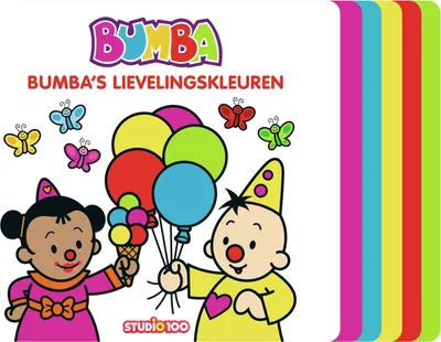Zdjęcie produktu dla Kartonowa książeczka Bumba z krokami - ulubione kolory Bumby