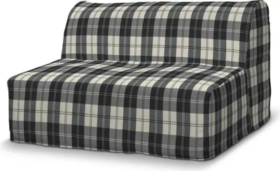 Produktbild von Dekoria Bezug für Lycksele Sofa, schwarz- weiss, Bezug für Sofa Lycksele