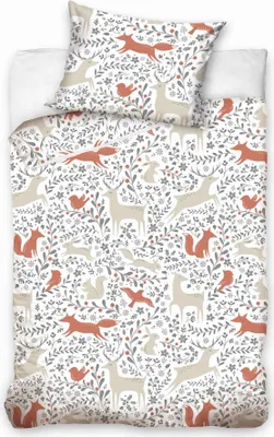 Produktbild von Woodland Animals II Baby Bettwäsche 135x100cm