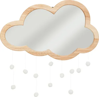 Produktbild von Spiegel wolke aus holz 40x36cm - Atmosphera créateur d'intérieur