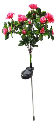 Immagine prodotto di Lampada solare da palo, fiore simulato, IP55, impermeabile, lampada LED decorativa per giardino, cortile, prato
