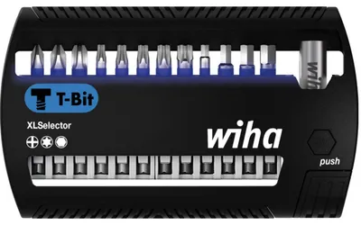 Produktbild von Bit-Satz XLSelector T-Bit 50mm, 13-teilig (schwarz/blau, PH / TX / H)