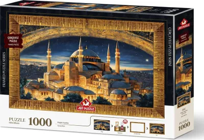 Zdjęcie produktu dla ART PUZZLE Puzzle z ramką i klejem 3w1 Hagia Sophia 1000 elementów