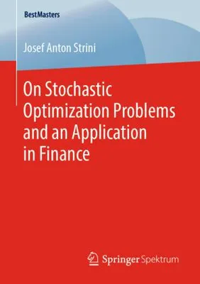 Obrázok produktu pre On Stochastic Optimization Problems and an Application in Finance