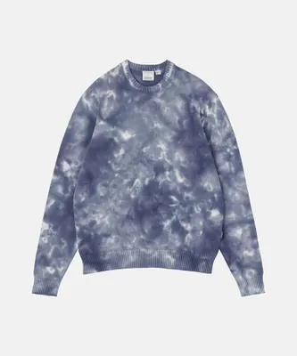 Immagine prodotto di Gramicci, maglia girocollo in cotone, colore blu navy sfumato, modello M