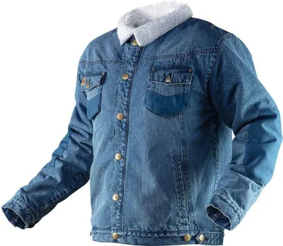 DENIM isolierte Jeansjacke, Größe XL