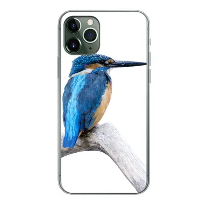 Produktbild von MuchoWow® Handyhülle Schutzhülle Hülle für iPhone 11 Pro Eisvogel - Zweig - Schnabel Silikon Softcase Handy Hülle - Handy