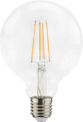 Produktbild von hoftronic LED-Glühfadenlampe E27 9W 1055lm G95 2700K Dimmbar Klares Glas