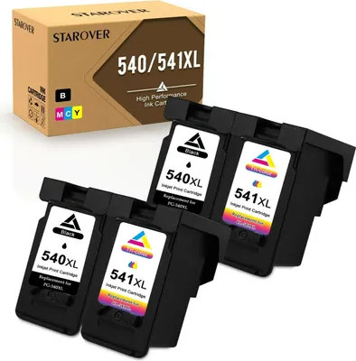 Produktbild von 4er Druckerpatronen kompatibel für Canon PG-540XL CL-541XL PIXMA MX375 395 MG4150 3550 3250 TS5150