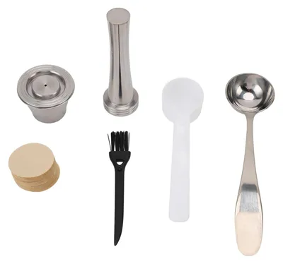 Produktbild von Wiederverwendbare Kaffeekapseln mit Tamper und Filtern