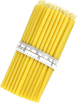Produktbild von 100x Qualität dünne Wachskerzen Höhe 12,5cm Kirche - ca. 280g Ritualkerzen 36260