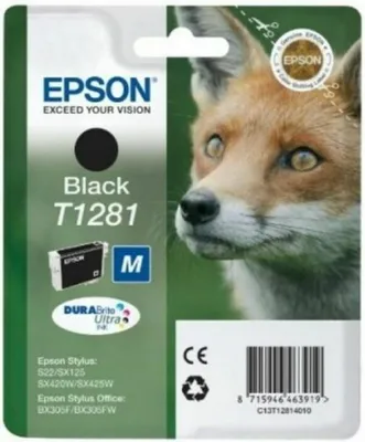 Produktbild von Epson Tintenpatrone - C13T12814022 - schwarz - M - 5,9ml