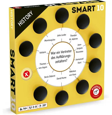 Produktbild von Piatnik - Smart 10 Zusatzfragen - History Geschichte Quiz Rätsel Smartbox