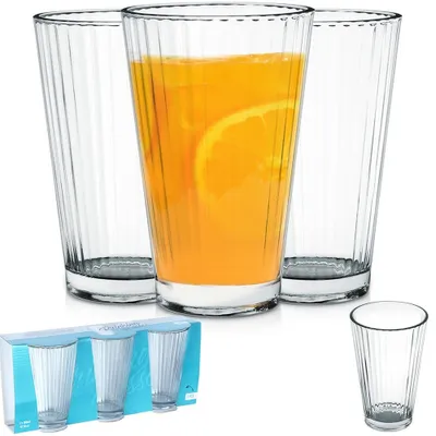 Obrázok produktu pre Sada pohárov na pitie Poháre na vodu Poháre na džús 270 ml 3 ks.