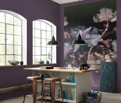 Produktbild von NEWROOM Tapete Cellica Lila Vliestapete - Floral Blumen Blüten  Germany