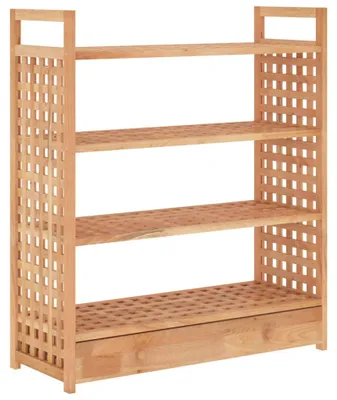 Obrázok produktu pre vidaXL Regál na topánky so zásuvkou 70x27x81 cm z masívneho orechového dreva