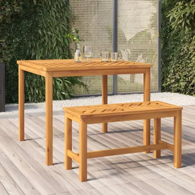 Produktbild von Möbel Gartenbank 80 cm Massivholz Akazie - Gartenbänke 362236