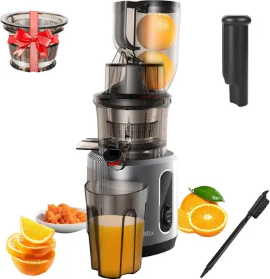Zdjęcie produktu dla Wyciskarka wolnoobrotowa - do warzyw i owoców - wyciskarka - elektryczna - blender - odśmierzacz - szybkie i łatwe czyszczenie