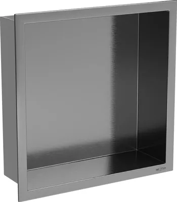Obrázek produktu pro Mexen X-Wall-R zapuštěná polička s límcem 30 x 30 cm, gun grey kartáčovaný - 19E0303010