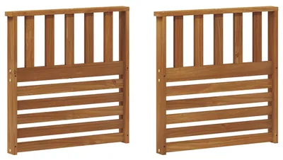 Obrázok produktu pre vidaXL Opierky na ruky, 2 ks, hnedé, 60 x 6 x 61 cm, masívne drevo akácie