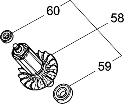 Produktbild von Makita 519429-4 Rotor Anker Baugruppe 18V Für Dur 187, 188, 189