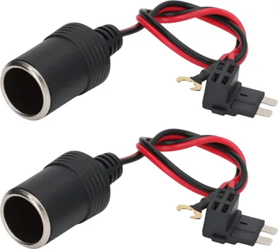 Zdjęcie produktu dla 2szt żeńskie gniazdo zapalniczki DC 12?24V 8A 30cm długości do większości niemieckich modeli
