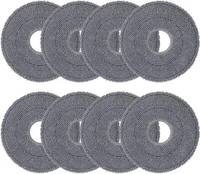 Produktbild von PromoHome® 8 Stück Wischpad für Roborock Saros 10R/Z70 und Q Revo-Serie – Mikrofaser, waschbar & wiederverwendbar