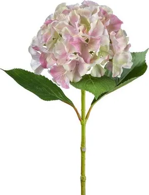 Produktbild von artplants.de Künstliche Hortensie FUSTRAL, rosa-Creme, 65cm - Kunstblume Hortensie