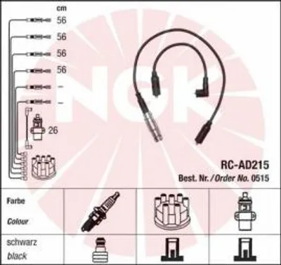 Produktbild von Ngk Zündleitungssatz  0515